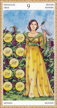 9 Of Pentacles Tarot Elements