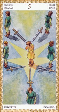 loss tarot card five of swords